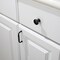 Elements 30-Pack of the 1-3/16" Diameter Matte Black Madison Cabinet Mushroom Knob 3910-MB-30 - alternate 2
